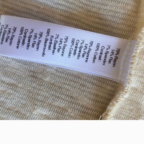 ANTHROPOLOGIE PUELLA Cream Sleeveless Draped Vest Size Large - Picture 3 of 12